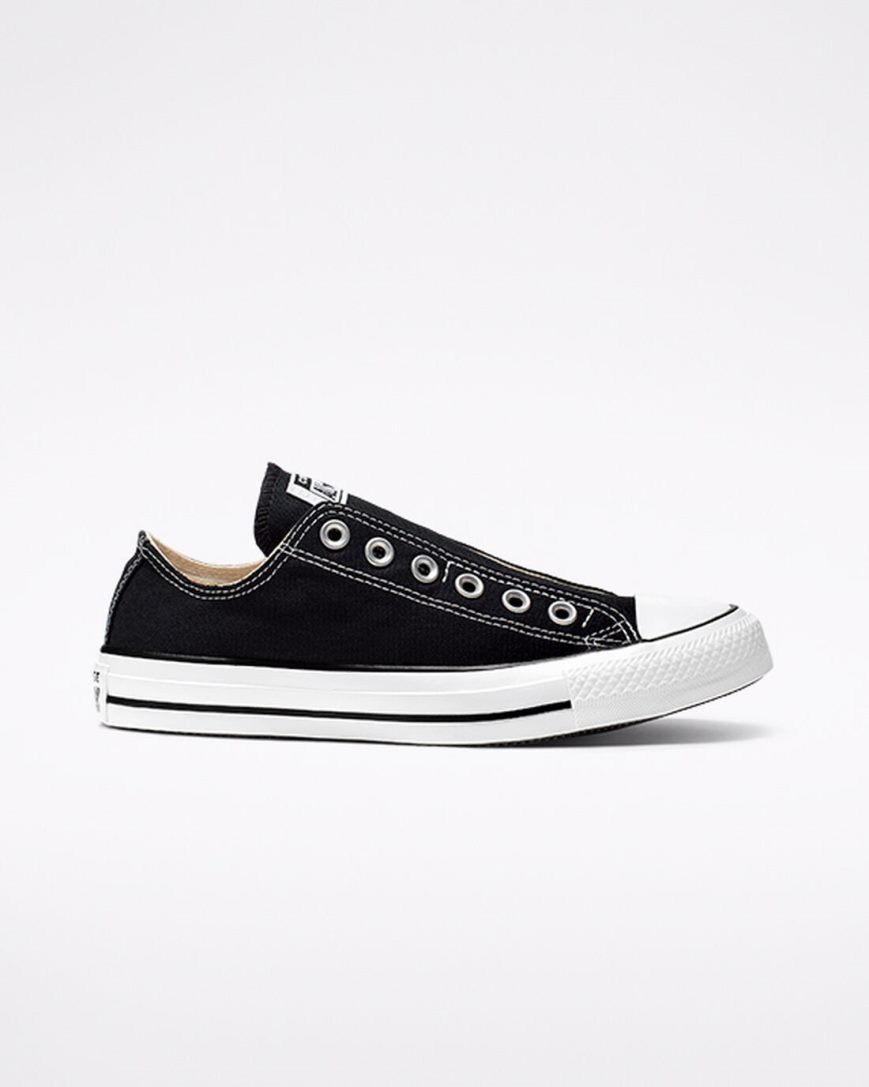 Dámské Boty Slip On Converse Chuck Taylor All Star Černé Bílé Černé | CZ VJDG86